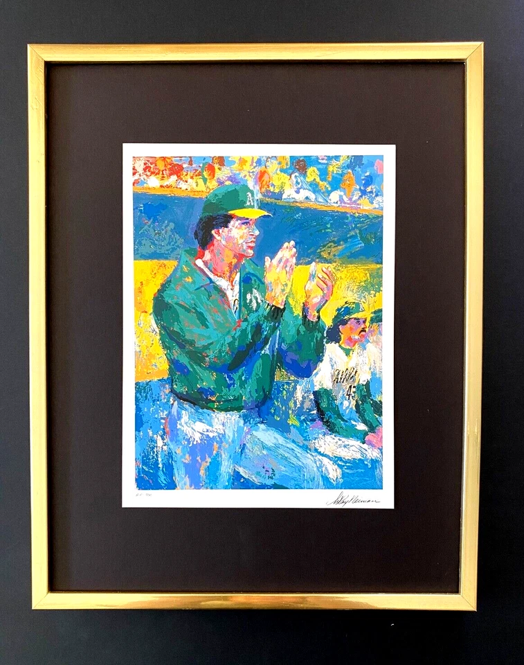 Arte Pop Firmado LeRoy Neiman "TONY LA RUSSA" Montado y Enmarcado en un Nuevo 11x14 Foto 1 de 3