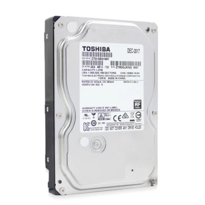 Compatible Toshiba 1TB DT01ABA100V 3.5" SATA III 6Gbs 32MB PC CCTV DVR AV HDD - Image 1 of 4