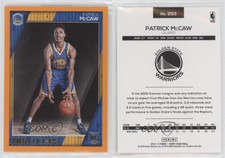 2016-17 Panini NBA Hoops Rookies Orange /25 Patrick McCaw #293 Rookie RC
