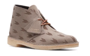 Clarks Original's Desert Boot Men's Grey Interest Suede 26165992 - Picture 1 of 2