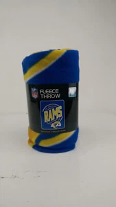 New Lt Wt Soft Fleece Throw Blanket 50" X 60" Campaign NFL Los Angeles Rams - Picture 1 of 7