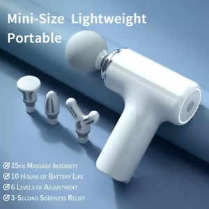 Mini Smart Massage Gun Portable Percussion Muscle Deep Tissue Massager - Picture 1 of 10