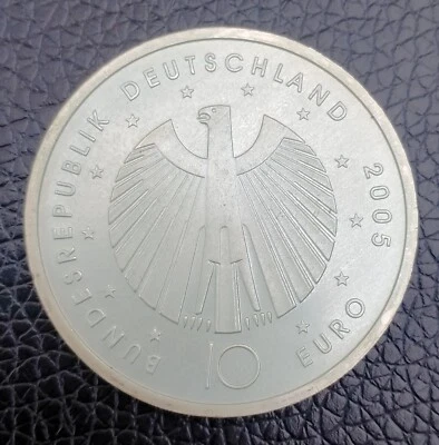 Germany silver coin, 10 euro, 2005/2006, Fifa Fuzball - Image 1 of 2