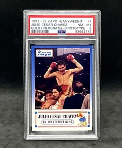 1991 Kayo Julio Cesar Chavez prototipo #1 biglietto da boxe classificato Psa 8 quasi nuovo-mt - Foto 1 di 2