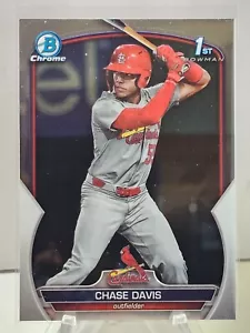 2023 Bowman Draft Chase Davis 1. Bowman Chrom Kardinäle - Bild 1 von 2