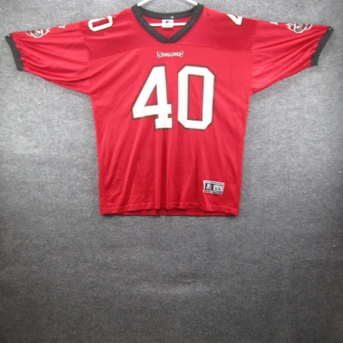 Vintage Mike Alstott Tampa Bay Buccaneers Jersey STARTER Men 52 XL Cover