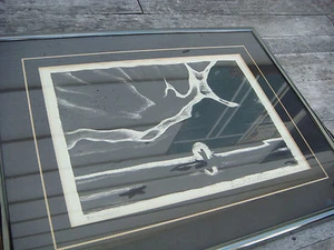 1928 EMIL BISTTRAM DAS WUNDER SIGNIERT GERAHMTE LITHOGRAPHIE - Bild 1 von 11