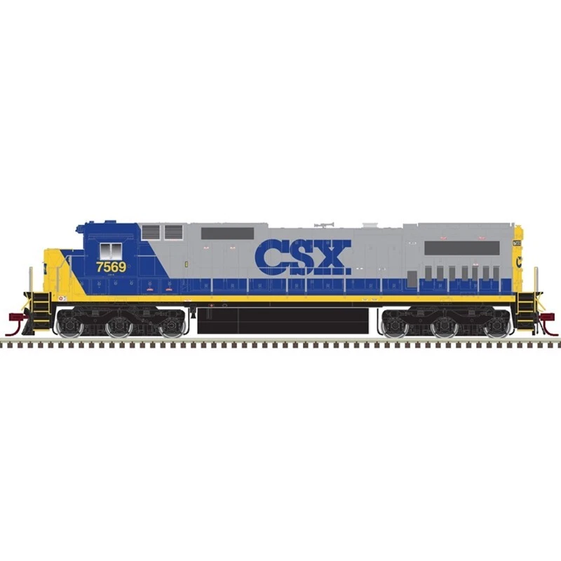 Atlas N SILVER 40005652 DASH 8-40C CSX (YN2) Rd # 7569 DCC Ready Front Ditch - Image 1 of 1
