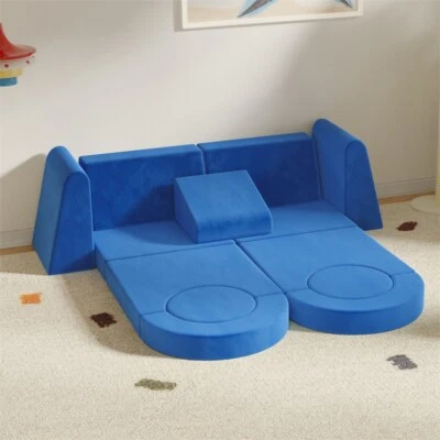 Модульный детский игровой диван для игровой комнаты спальни, диван 13 в 1, детская большая игровая игрушка - Изображение 1 из 4