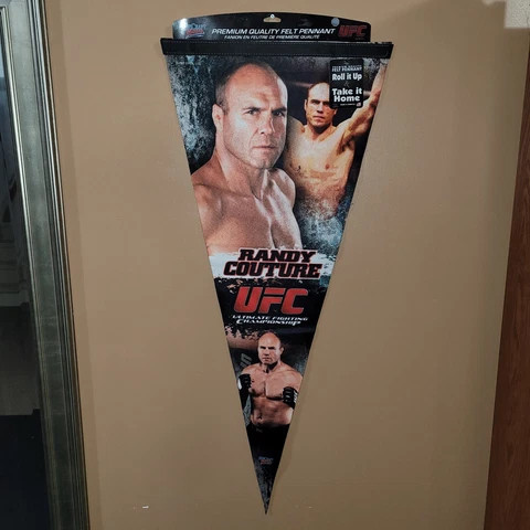 Rare Vintage RANDY COUTURE UFC HERO Classic MMA Huge 17x40 Premium Felt Pennant Cover