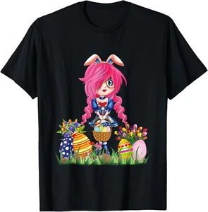 Easter Bunny Ears Japanese Anime Merch Cute Manga Teen Girls T-Shirt Hoodie - Picture 1 of 18
