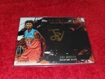 TOPPS INCEPTION OVERTIME OTE AUTO SILVER SIGNINGS CARD OF TYLER SMITH 40/99 - Image 1 of 2