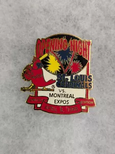 1996 ST. LOUIS CARDINALS VS. MONTREAL EXPOS OPENING NIGHT PIN - Picture 1 of 1