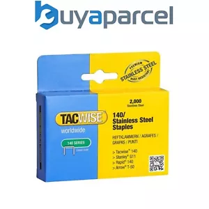 Tacwise 140 Series Staples Stainless Steel 8 10 12mm x2000 Rapid Arrow Stanley - Picture 1 of 6