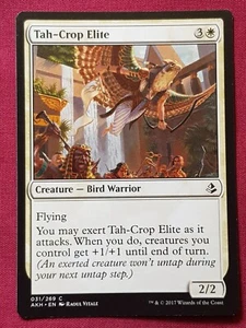 Magic The Gathering AMONKHET TAH-CROP ELITE white card MTG - Foto 1 di 2