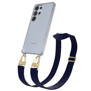 Etui z paskiem do Samsung Galaxy S25 Ultra łańcuch na telefon szerokopasmowy pokrowiec niebieski - Zdjęcie 1 z 7