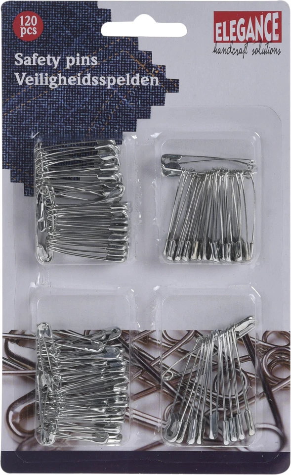 120 Stück Sicherheitsnadeln-Set Sicherheitsnadeln  - Bild 1 von 1