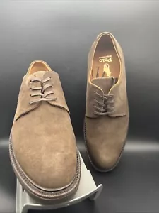 Polo Ralph Lauren Asher Derby Schnürschuhe Wildleder Oxford braun neu ohne Karton Größe 9,5 - Bild 1 von 11