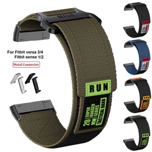 Für Fitbit Versa 4 Versa 3 / Sense 2 1 Ersatz Nylon Armband Sports Uhrenarmband - Bild 1 von 36