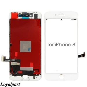 Conjunto de pantalla de repuesto para iPhone 8 blanco LCD digitalizador táctil pantalla EE. UU. - Imagen 1 de 8