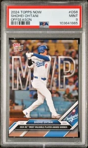 Shohei Ohtani 2024 Topps Now #OS6 NL MVP & Dodgers World Series Champ PSA 9 - Foto 1 di 3