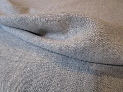 Holland & Sherry Grey Linen Texture LAUSANNE Belgium Linen blend Fabric 61"Lx56W - Image 1 of 4