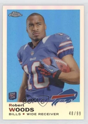 2013 Topps Chrome 1969 Design Refractor /99 Robert Woods #13 Rookie RC - Image 1 of 2