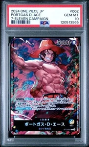 2024 One Piece PROMO - PORTGAS D. ACE - 7-ELEVEN CAMPAIGN - ST13-002 PSA 10 - Picture 1 of 2