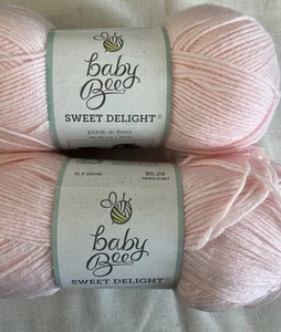 LOTE de 2 HILADOS ABEJA DULCE DELICIA en ROSA-A-BOO 4oz 377yds - Imagen 1 de 5