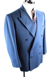 Vintage 1951 Wolle Zweireiher Spitzes Revers Anzug Mantel Jacke Herren Größe 42 - Bild 1 von 7