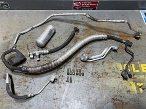 BMW E46 AC Air Conditioning Lines Drier Receiver Set w/ Bolts 323 325 330 M3 OEM - Picture 1 of 24