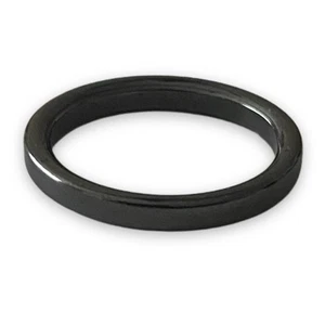 Hämatit Naturstein Größe 8,5 Böhmisch Unisex Ring Band - Bild 1 von 4