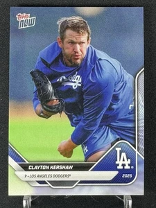 2025 Topps Now US Edition #OD277 RTOD Clayton Kershaw English LA Dodgers - Picture 1 of 2