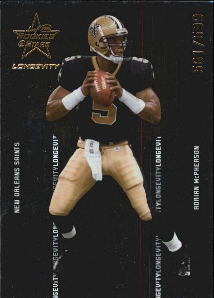 2005 Rookies and Stars Longevity Football Rookie RC Singles xxx/599 - You Choose - Image 1 of 1