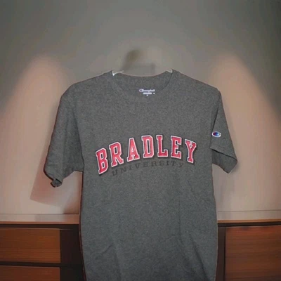 BRADLEY UNIVERSITY TSHIRT UNISEX ADULTS SIZE SMALL BY CHAMPION - Image 1 of 3