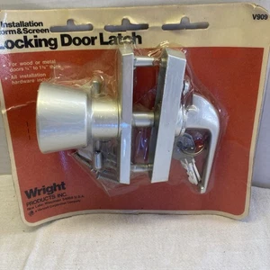 WRIGHT 3” Storm&Screen Locking Door Latch V909. Includes Screws& Keys Made/USUSA - Picture 1 of 14
