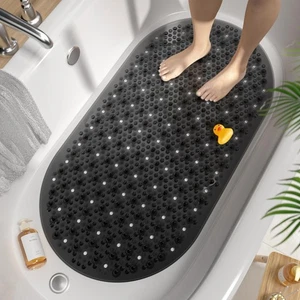 HITSLAM Oval Badewannenmatte rutschfest, 68 x 38 cm Antirutschmatte für - Bild 1 von 8