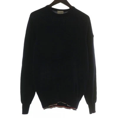 Moncler MAGLIONE TRICOT GIROCOLLO Knit M Wool Navy Blue - Image 1 of 4