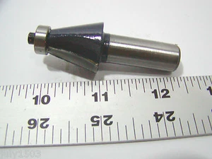 (1) NEW 1" OD 15° Chamfer Carbide Tip Router Bit 1/2 Shank Bearing Guide zd - Picture 1 of 2