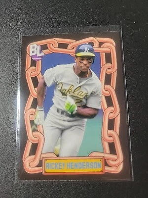 2024 Topps Big League Rickey Henderson #TBL-22 Oakland Athletics Big Leaguers - Image 1 of 2