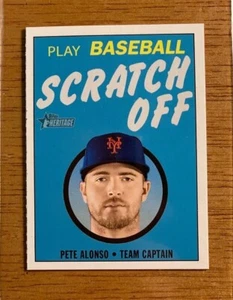 2020 Topps Heritage SCRATCH OFF PETE ALONSO Near Mint 15/15 NY Mets ⚾️🔥 - Picture 1 of 2