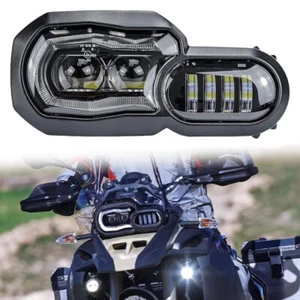 For BMW F800GS,F650GS,F700GS ADV F800R LED Headlight Headlamp W/DRL,Hi/Lo Beam - Picture 1 of 13