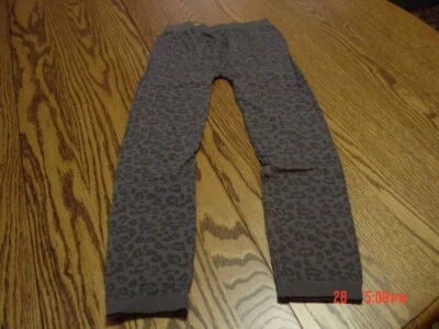 Girls Gray Animal Print Leggings by Faded Glory One Size Fits Most 7-16 - Image 1 of 3