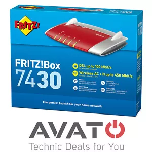 AVM FRITZBox 7430 INTERNATIONAL VDSL DSL VOIP Modem Gigabit Router NEU - Bild 1 von 3