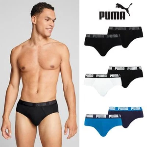 PUMA Briefs Mens Cotton Stretch Sports Multipack Underwear Undies (2 PACK) - Picture 1 of 13