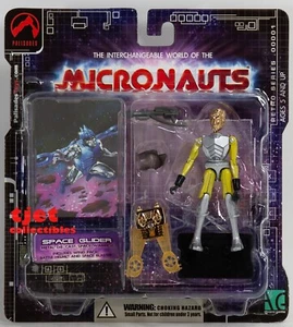 Palisades Micronauts 2002 Space Glider 4" Action Figure Yellow New - Picture 1 of 4
