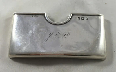Antique Silver Card Case Marks & Cohen Birmingham 1910 27g BZX - Image 1 of 2