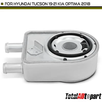 Enfriador de aceite de motor para Hyundai Tucson 2019-2021 Kia Optima Sportage L4 2,0 L 2,4 L Foto 1 de 4