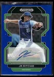2022 Panini Prizm Draft Picks Base Autographs Prizms Blue #35 JR Ritchie - Picture 1 of 2
