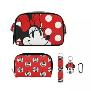 Disney Minnie Mouse Gift Box Set - Fanny Pack Bag, Wallet, Keychain, Wrist Strap - Picture 1 of 14